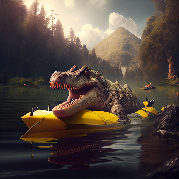 Dinosaur kayak2
